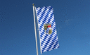 Bayern mit Wappen - Hochformat Flagge 80 x 200 cm