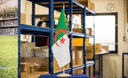 Algérie - Grand drapeau de table 30 x 45 cm, bois