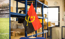Angola - Grand drapeau de table 30 x 45 cm, bois