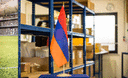 Arménie - Grand drapeau de table 30 x 45 cm, bois