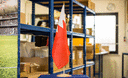 Bahrain - Large Table Flag 12x18", wooden