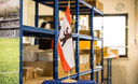 Berlin - Grand drapeau de table 30 x 45 cm, bois