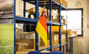 Rheinland Pfalz - Große Tischflagge 30 x 45 cm