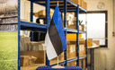 Estonie - Grand drapeau de table 30 x 45 cm, bois