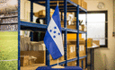 Honduras - Grand drapeau de table 30 x 45 cm, bois