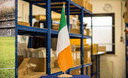 Irlande - Grand drapeau de table 30 x 45 cm, bois