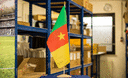 Cameroon - Large Table Flag 12x18", wooden