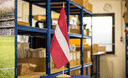 Latvia - Large Table Flag 12x18", wooden