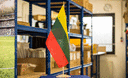 Lituanie - Grand drapeau de table 30 x 45 cm, bois