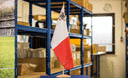 Malta - Large Table Flag 12x18", wooden