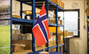 Norwegen - Große Tischflagge 30 x 45 cm