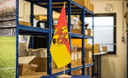 Burgenland - Grand drapeau de table 30 x 45 cm, bois