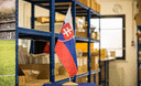 Slovaquie - Grand drapeau de table 30 x 45 cm, bois