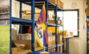 Tibet - Grand drapeau de table 30 x 45 cm, bois