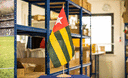 Togo - Grand drapeau de table 30 x 45 cm, bois