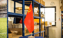 URSS - Grand drapeau de table 30 x 45 cm, bois