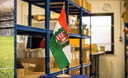 Ungarn mit Wappen - Große Tischflagge 30 x 45 cm