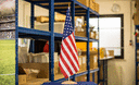 USA - Grand drapeau de table 30 x 45 cm, bois