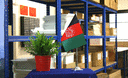 Afghanistan - Satin Tischflagge 15 x 22 cm
