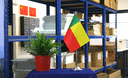 Benin - Satin Tischflagge 15 x 22 cm