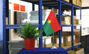 Burkina Faso - Satin Tischflagge 15 x 22 cm