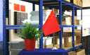 China - Satin Tischflagge 15 x 22 cm