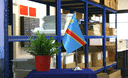 Demokratische Republik Kongo - Satin Tischflagge 15 x 22 cm