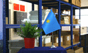 Demokratische Republik Kongo alt - Satin Tischflagge 15 x 22 cm