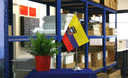 Équateur - Drapeau de table 15 x 22 cm, prestige