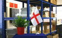 England St. George - Satin Tischflagge 15 x 22 cm