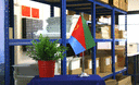 Eritrea - Satin Tischflagge 15 x 22 cm