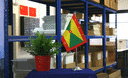 Grenada - Satin Tischflagge 15 x 22 cm