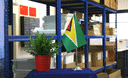 Guyana - Satin Tischflagge 15 x 22 cm