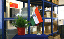 Indien - Satin Tischflagge 15 x 22 cm