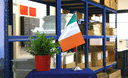Irland - Satin Tischflagge 15 x 22 cm