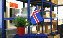 Island - Satin Tischflagge 15 x 22 cm