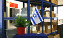 Israel - Drapeau de table 15 x 22 cm, prestige