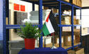 Jordanien - Satin Tischflagge 15 x 22 cm