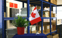 Canada - Drapeau de table 15 x 22 cm, prestige