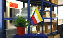 Komoren - Satin Tischflagge 15 x 22 cm