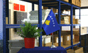Kosovo - Satin Table Flag 6x9"