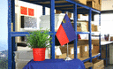 Liechtenstein - Satin Tischflagge 15 x 22 cm