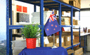 Neuseeland - Satin Tischflagge 15 x 22 cm