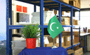 Pakistan - Satin Tischflagge 15 x 22 cm