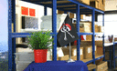 Pirat Kopftuch - Satin Tischflagge 15 x 22 cm
