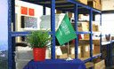 Saudi Arabien - Satin Tischflagge 15 x 22 cm