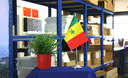 Sénégal - Drapeau de table 15 x 22 cm, prestige