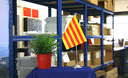 Katalonien - Satin Tischflagge 15 x 22 cm