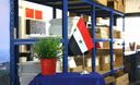 Syrien - Satin Tischflagge 15 x 22 cm