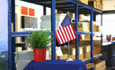USA - Satin Tischflagge 15 x 22 cm
